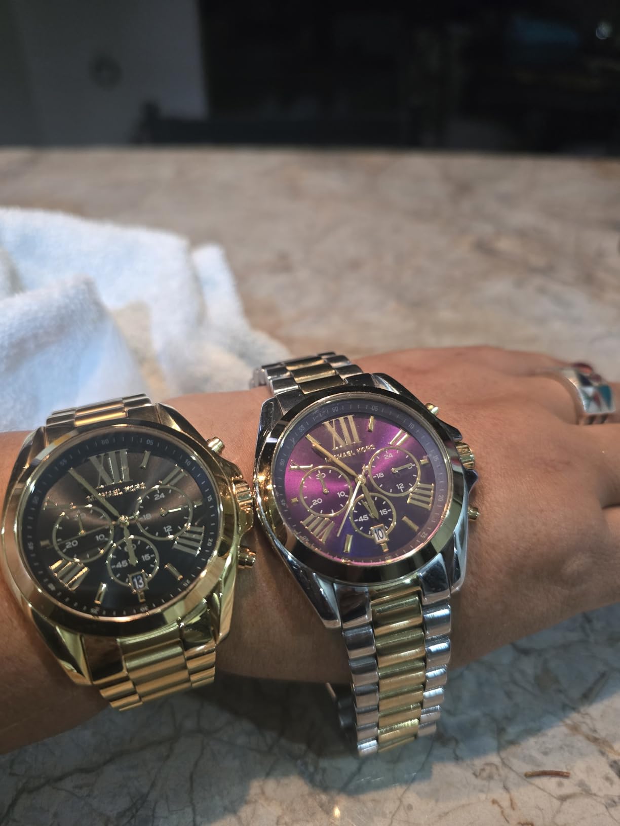 Michael Kors Bradshaw Women's Stainless Steel Chronograph Watch with Steel Bracelet Band customer photo 2