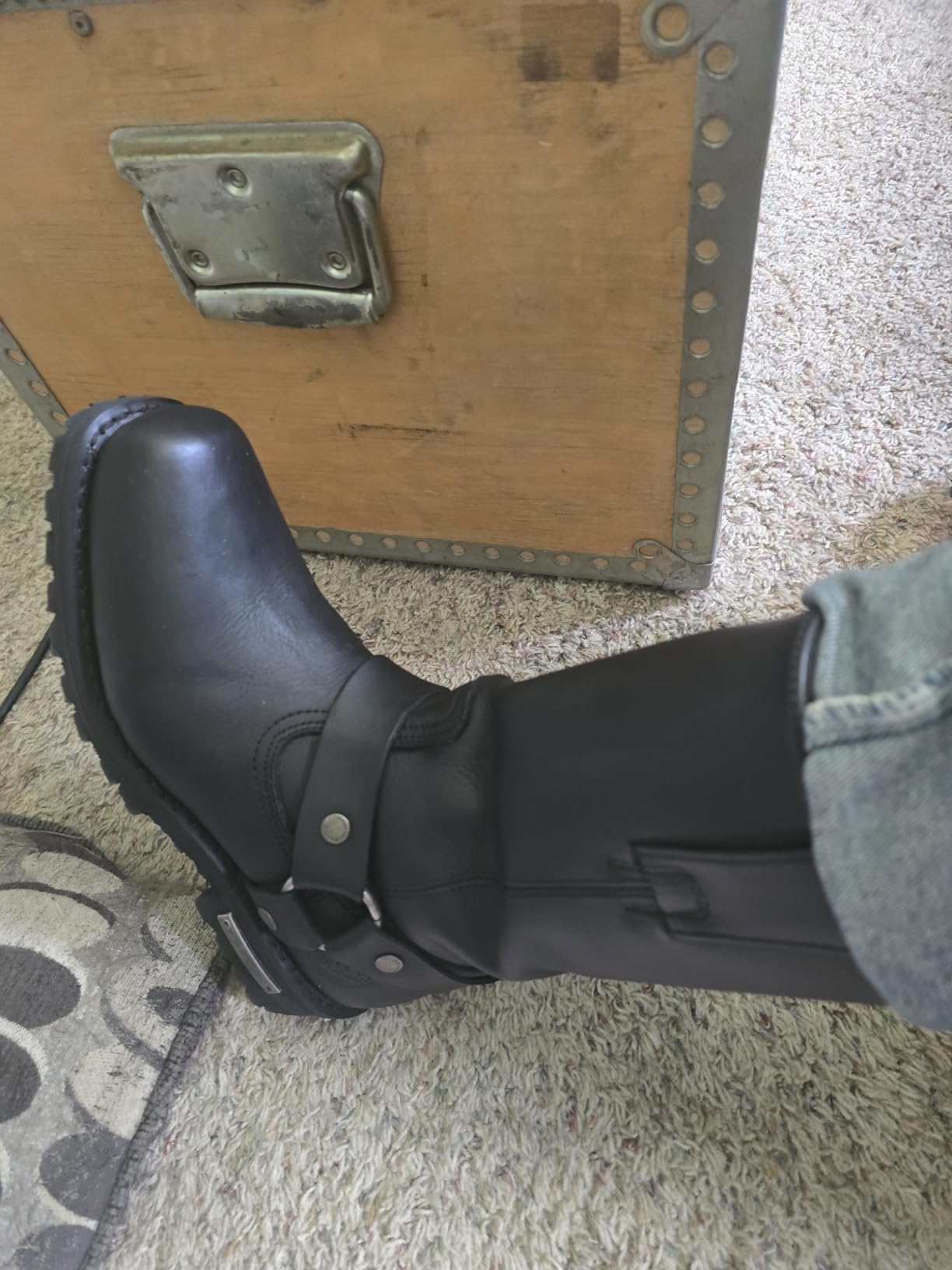 Milwaukee Leather Men’s Outback Classic Harness Moto Boots, MBM131 customer photo 1