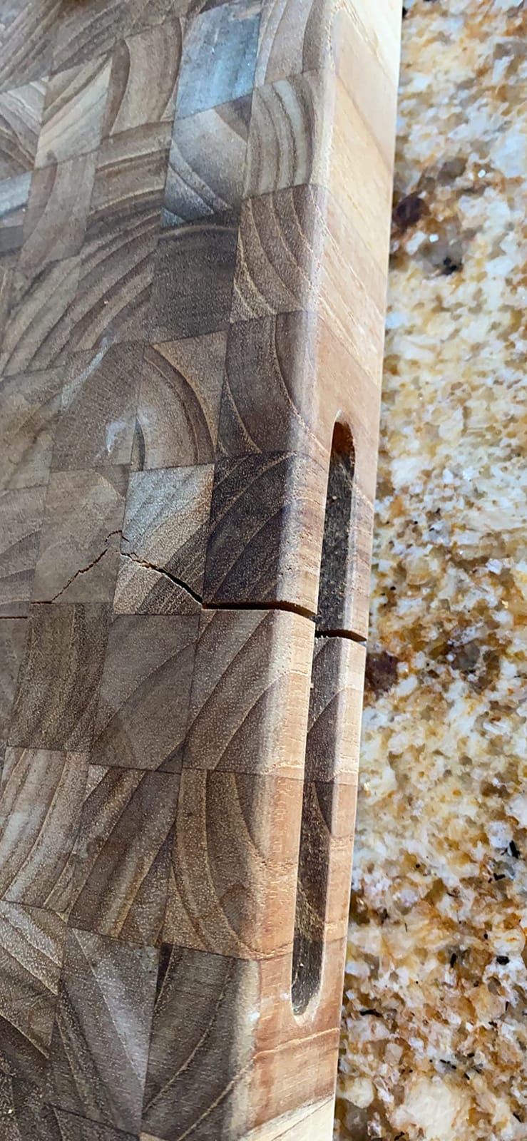 Teakhaus Butcher Block Cutting Board - Large Wooden Cutting Board - Holiday Gift Ideas for Men and Women - Gift-Ready End Grain Wood, Knife Friendly - FSC Certified customer photo 1