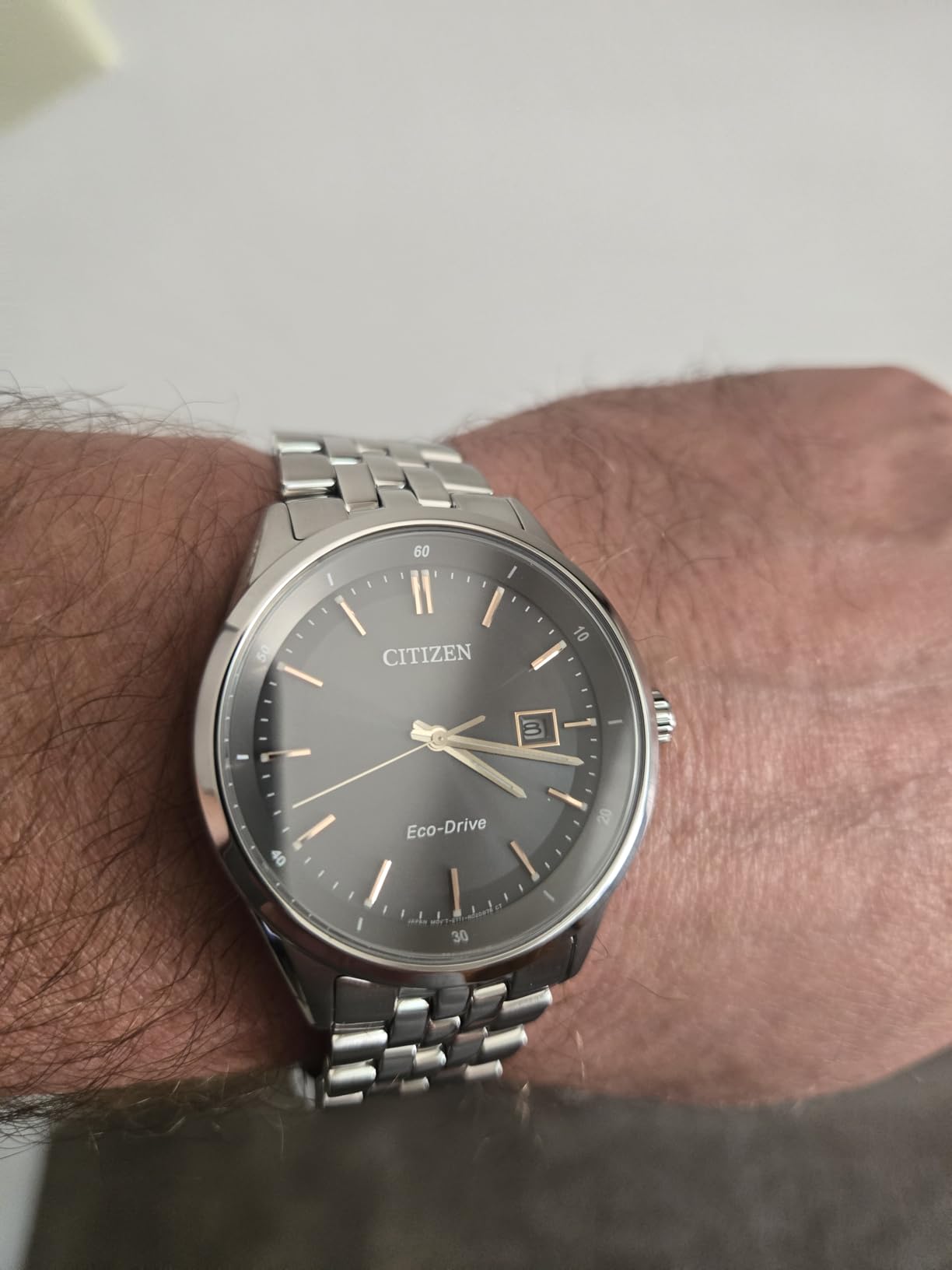 Citizen Men's Classic Addysen Eco-Drive Watch, 3-Hand Date, Sapphire Crystal customer photo 1