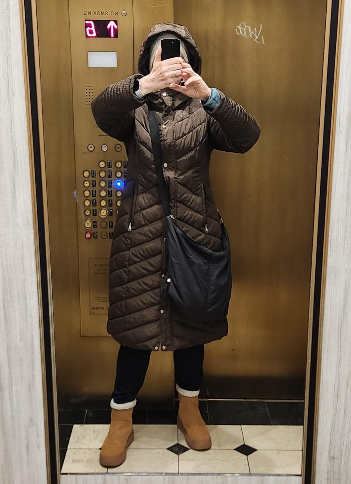 Madden Girl Womens Winter Jacket, Long Maxi Puffer Coat, Hooded Parka customer photo 2