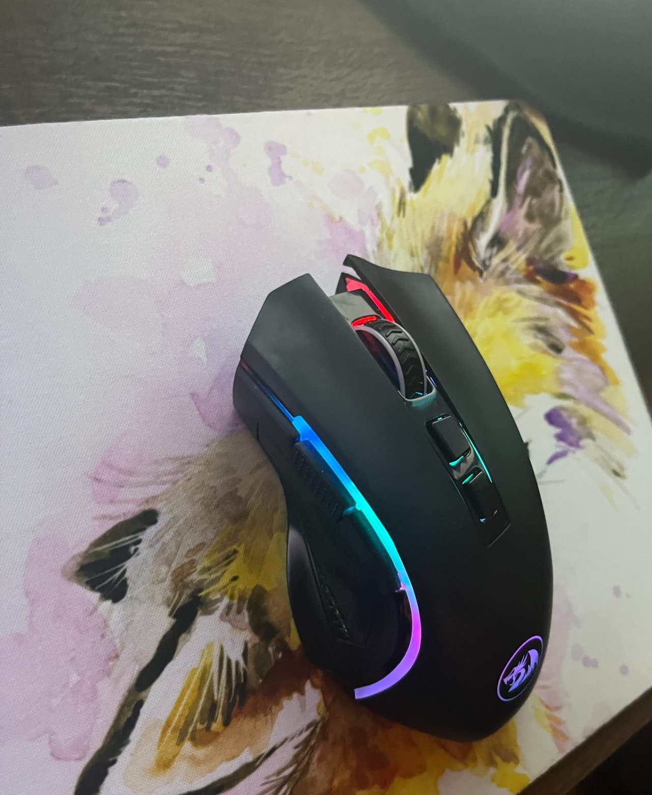 Redragon M602 Gaming Mouse, Ergonomic RGB Gaming Mouse Wired with 7200 Adjustable DPI, 9 Programmable Buttons, Professional Software for Gamer Office [Black] customer photo 1
