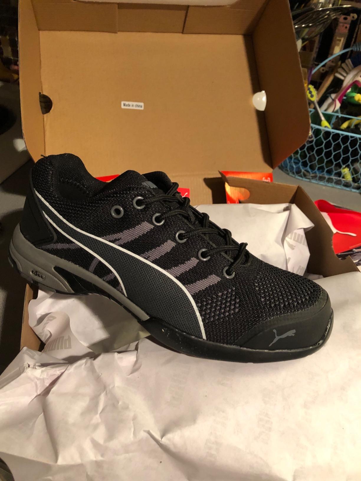 PUMA Womens Black/Grey Celerity Steel Toe SD, SR, Work Shoe customer photo 2