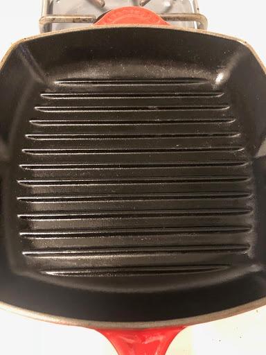Le Creuset Enameled Cast Iron Square Skillet Grill, 10.25