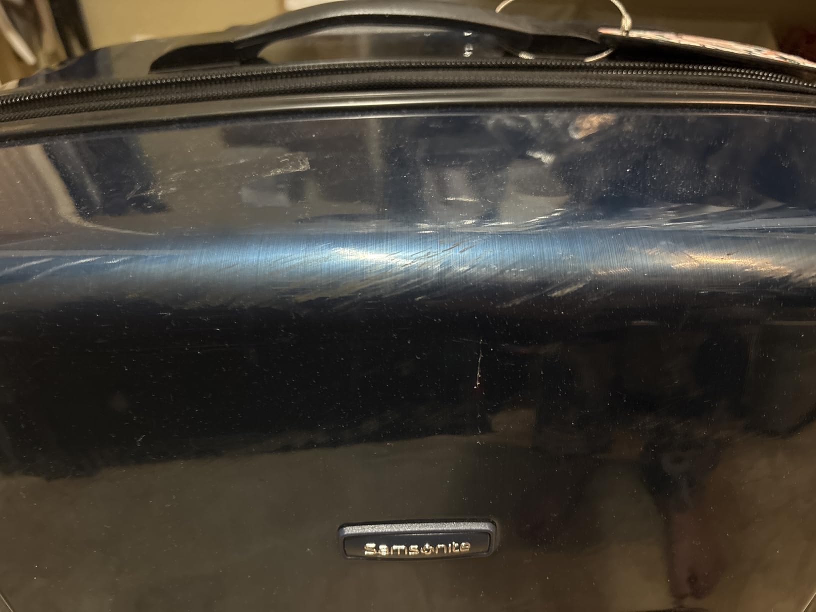Samsonite Winfield 2 Hardside Expandable Luggage with Spinner Wheels, Deep Blue, Checked-Large 28-Inch customer photo 1