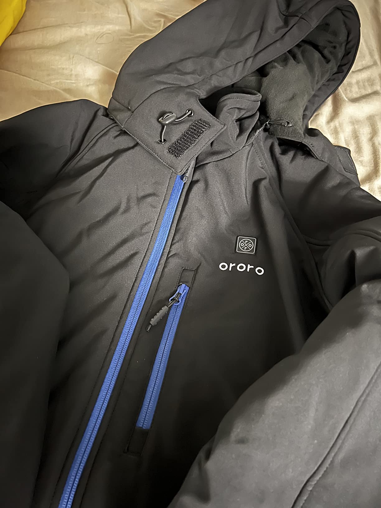 ORORO Men's Classic Heated Jacket, Water Wind Resistant Softshell Jacket customer photo 1