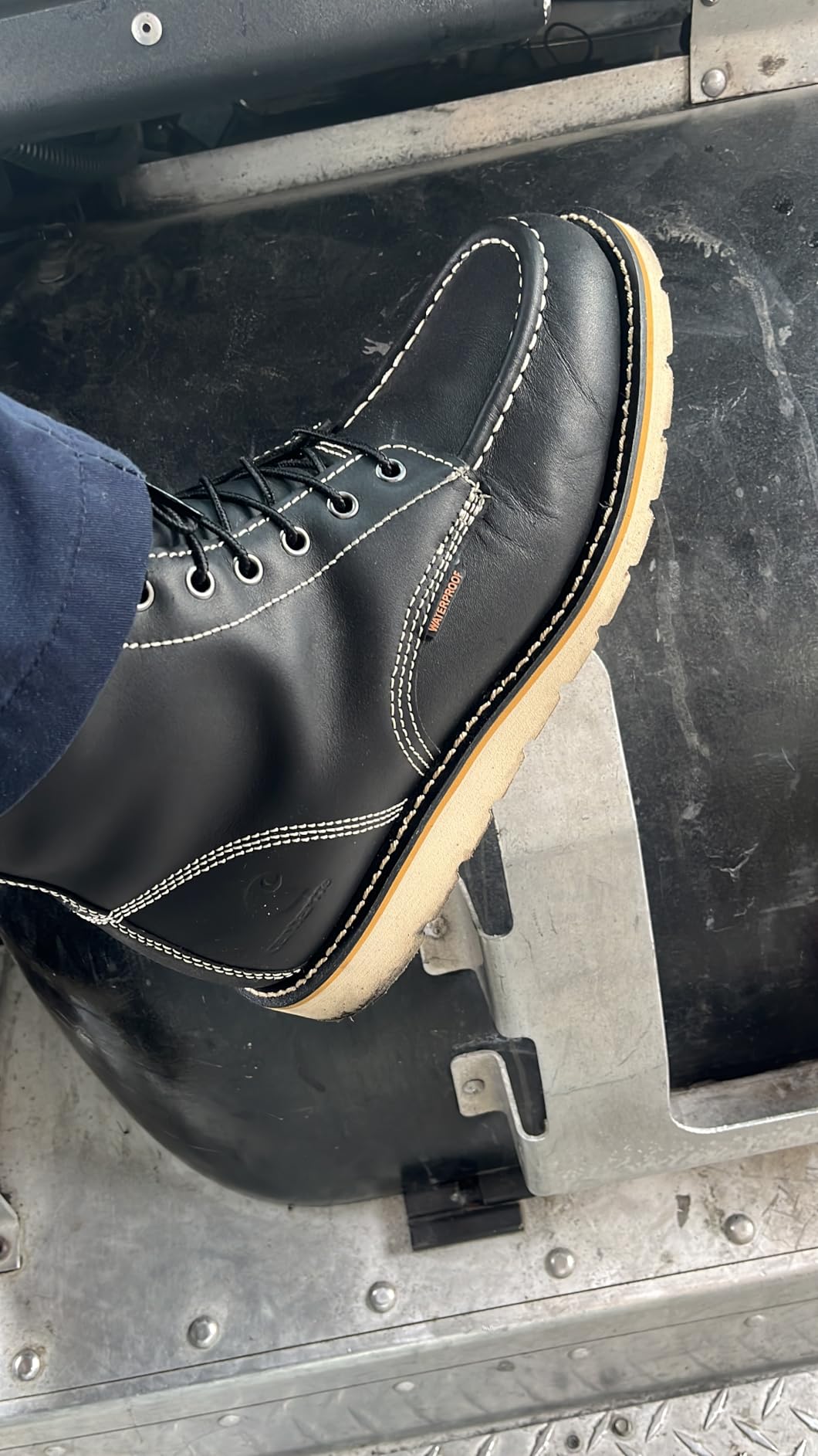 Carhartt Men's 6” Moc Toe Waterproof Work Boots - Oil-Tanned Leather Boots with FastDry Lining, Dual-Density Rubber Wedge Traction Outsole, EH Rated customer photo 1