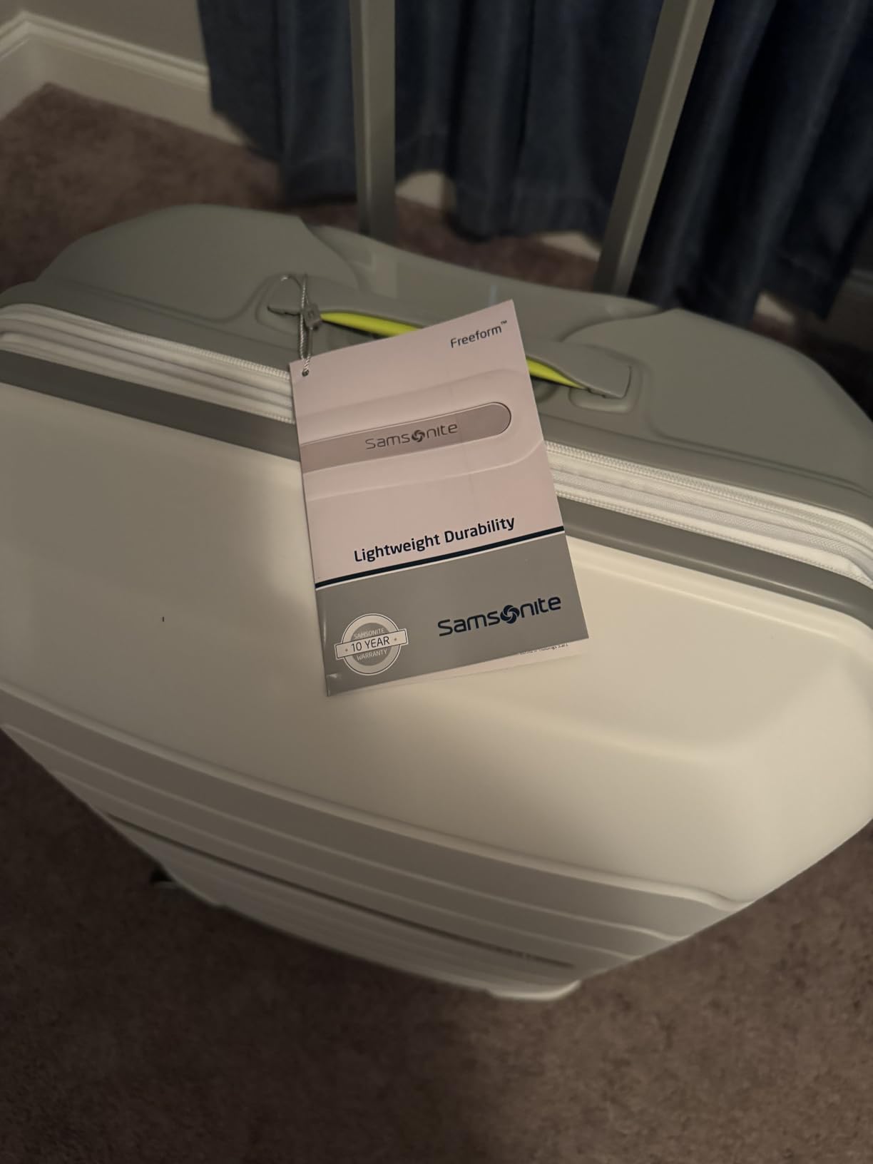Samsonite Freeform Hardside Carry-On Luggage with Spinner Wheels - Hardshell Suitcase - TSA, Airline-Approved - Expandable Hard Shell, Smooth Rolling Wheels for Lightweight Travel - Sage Green customer photo 2