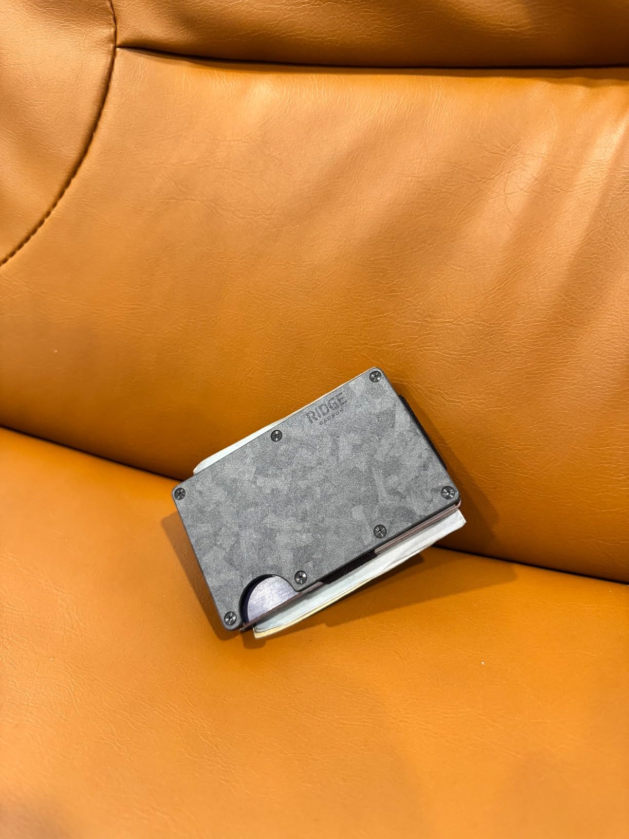 The Ridge Wallet for Men - Slim Minimalist Compact Wallet and Card Holder, RFID Protected Front Pocket Wallets for Men with Integrated Money Clip (Carbon Fiber 3K) customer photo 1
