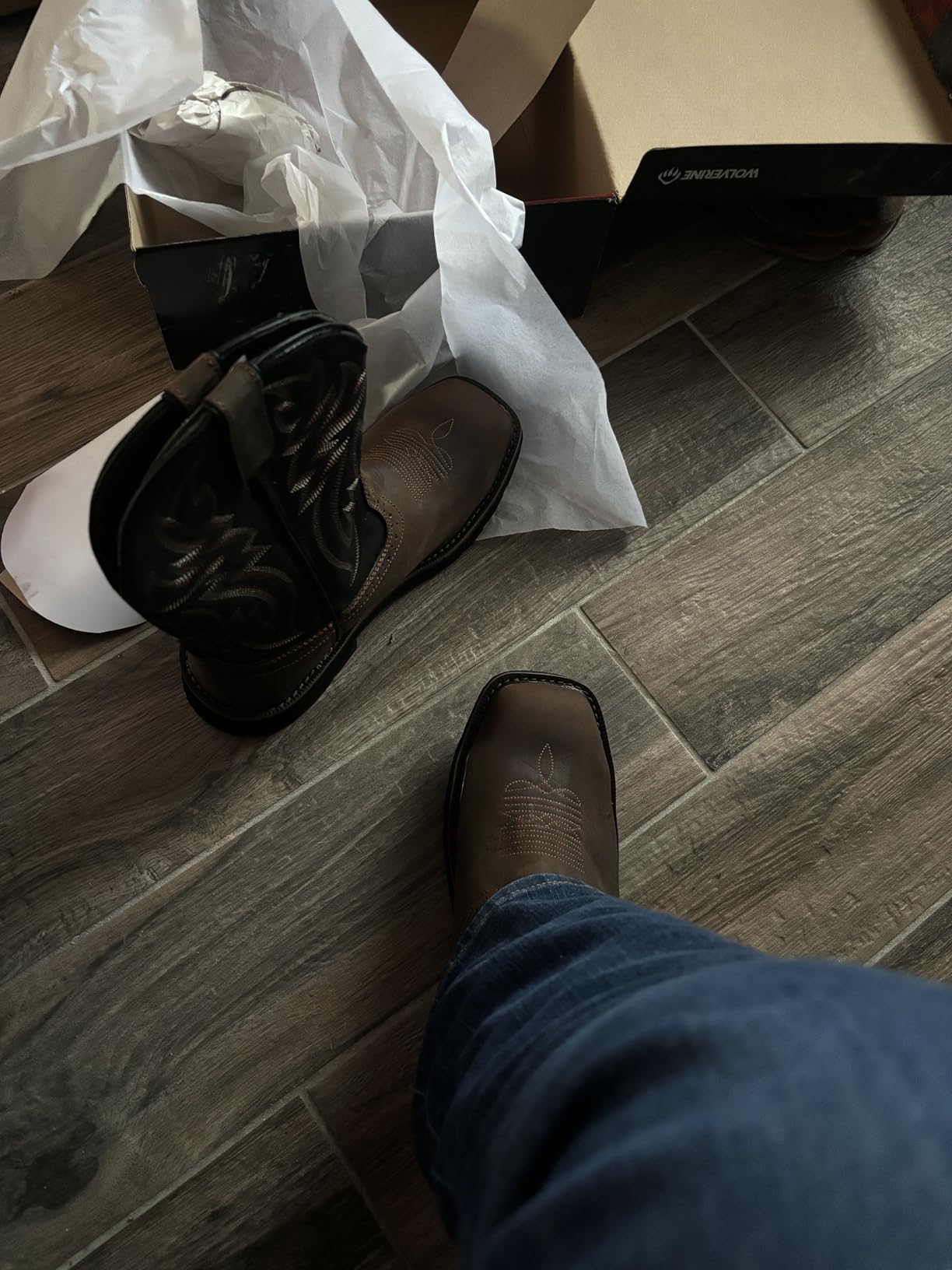 WOLVERINE Men's Rancher Waterproof Steeltoe Square Toe 10in Wellington Work Boot customer photo 1