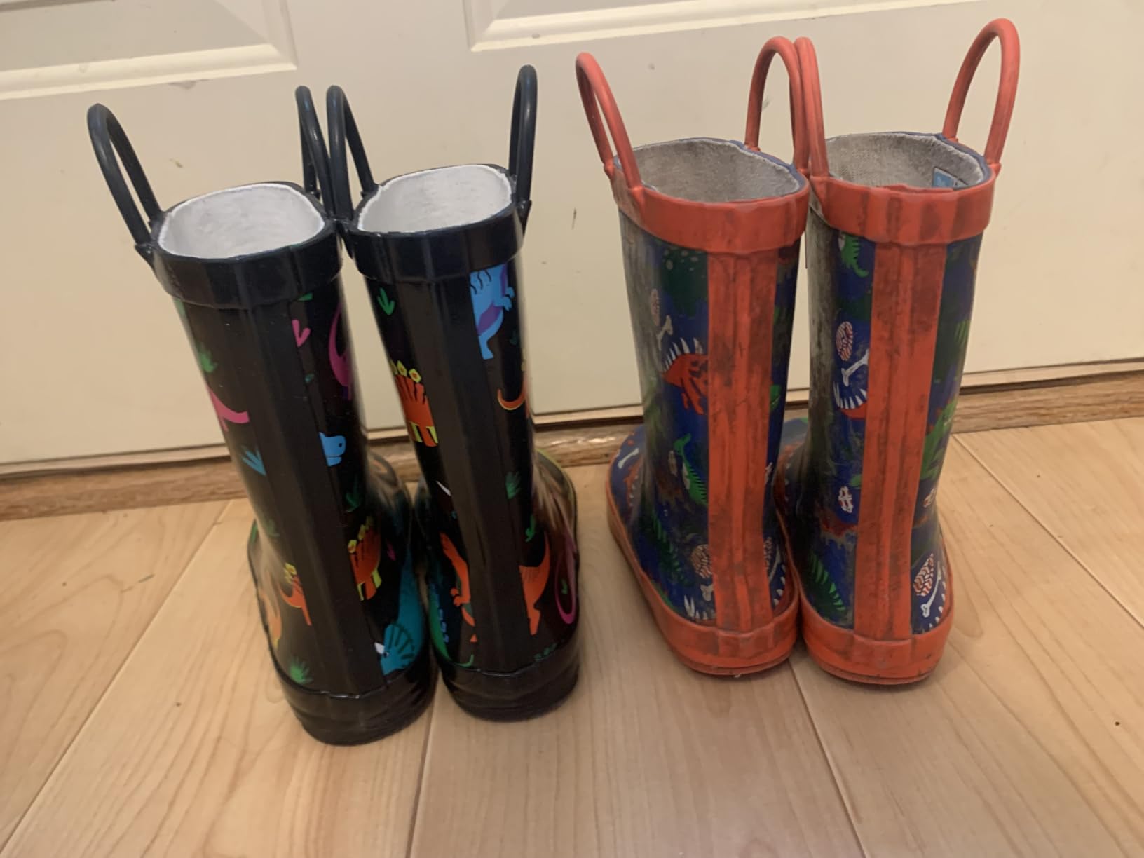 LONECONE Rain Boots with Easy-On Handles in Fun Patterns for Boys and Girls customer photo 2