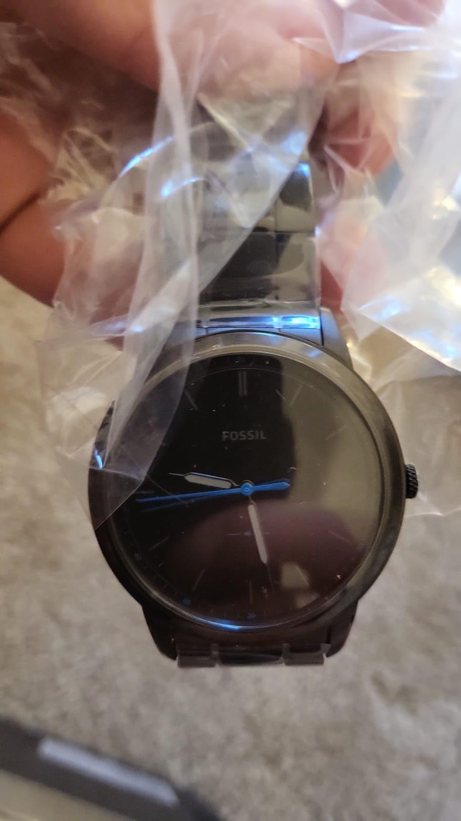 Fossil Men's Minimalist Quartz Stainless Steel Three-Hand Watch for Men customer photo 2