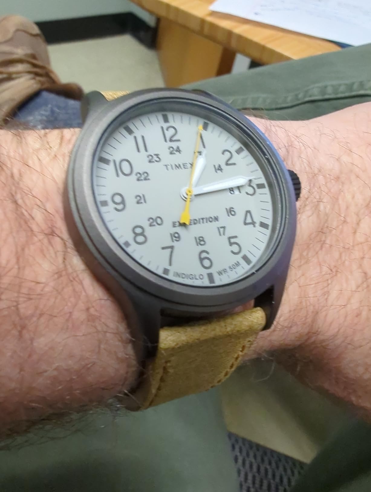 Timex Expedition Scout 40mm Men’s Analog Watch | Luminous Hands | Durable Comfortable Adjustable Strap | 24 Hour Time | Rugged Outdoor Watch | 50M Water Resistance customer photo 1