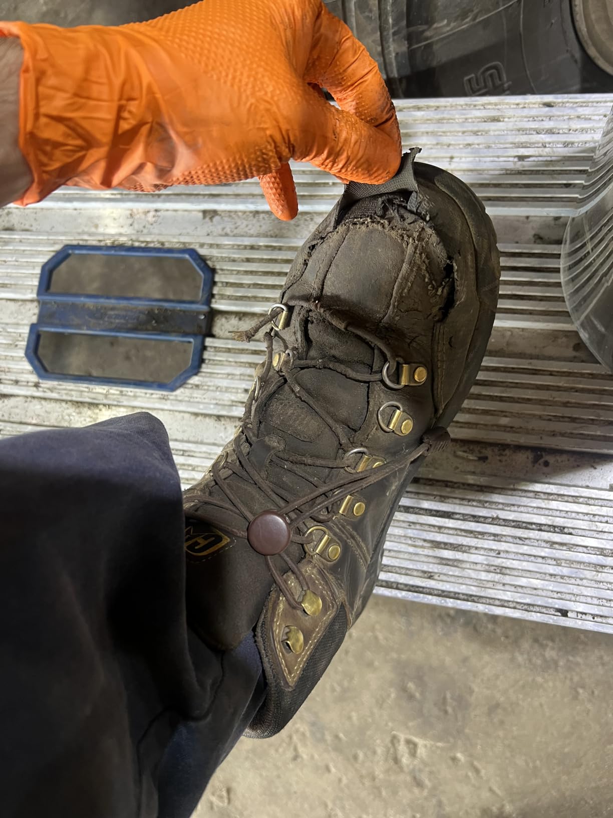 CAT Men’s Threshold Waterproof Steel Toe Work Boot customer photo 2