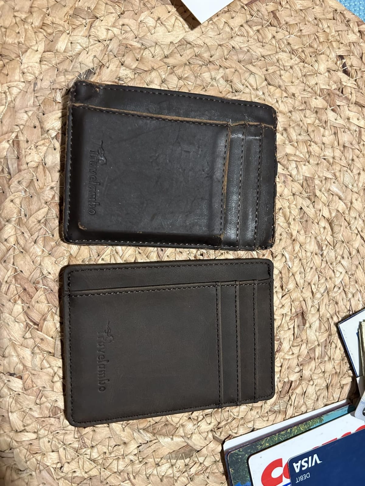 Travelambo Slim Wallet Front Pocket Minimalist Leather RFID Blocking Medium Size customer photo 1