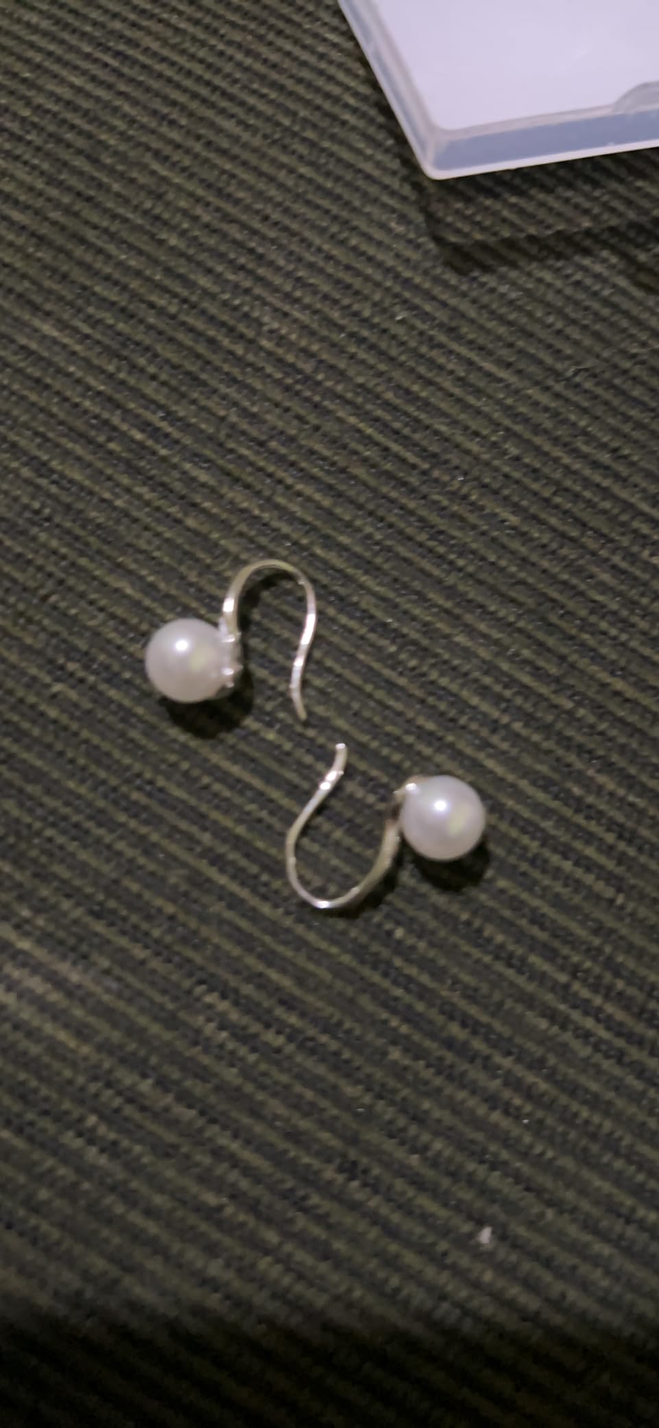 Fashion Silver Pearl Earrings for Women 8-8.5mm Classical Drop Dangle Earrings Jewelry customer photo 2