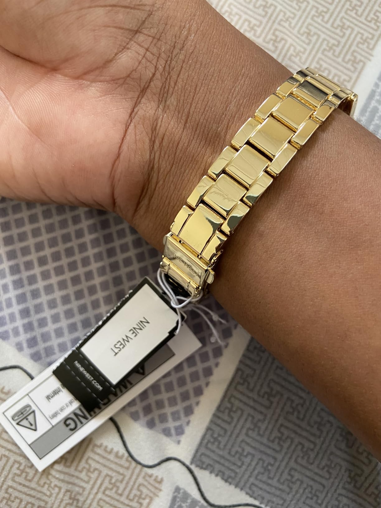 Nine West Women's Crystal Accented Bracelet Watch customer photo 1