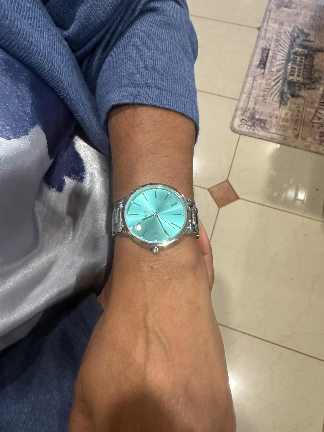 Nine West Women's Crystal Accented Bracelet Watch customer photo 2