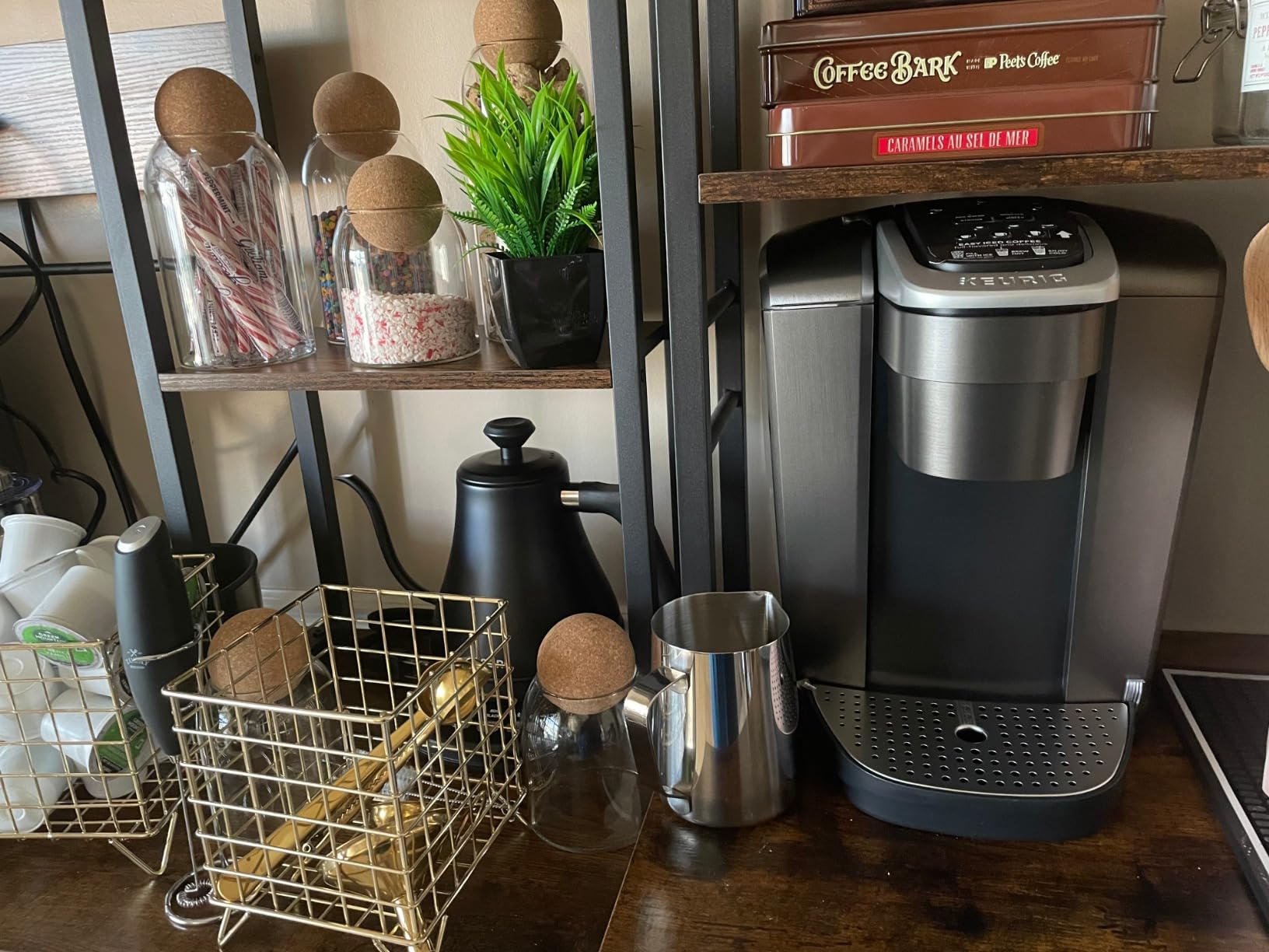 Keurig K-Elite Single Serve K-Cup Pod Coffee Maker, with Strength and Temperature Control, Iced Coffee Capability, 8 to 12oz Brew Size, Programmable, Brushed Slate customer photo 1