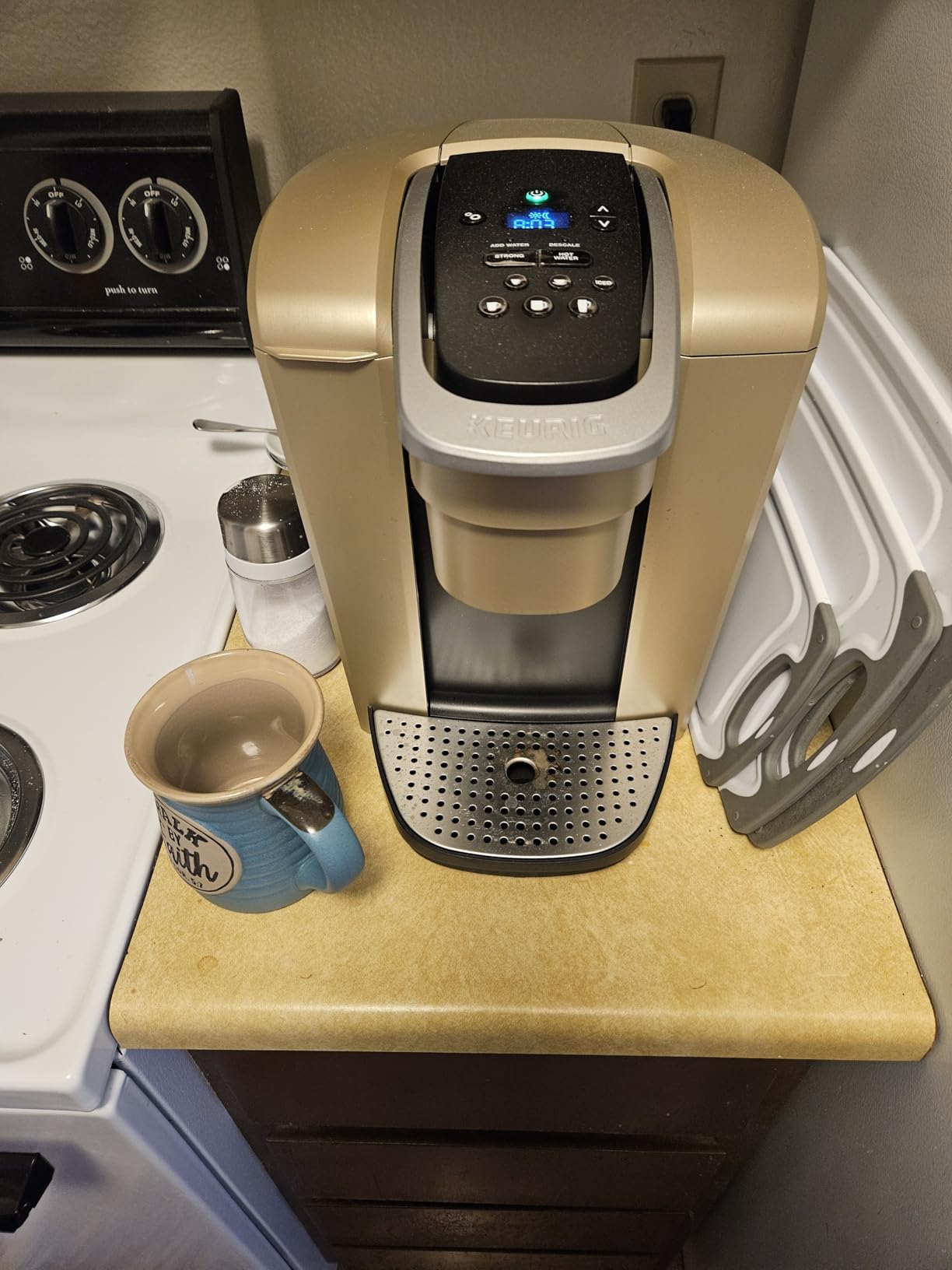 Keurig K-Elite Single Serve K-Cup Pod Coffee Maker, with Strength and Temperature Control, Iced Coffee Capability, 8 to 12oz Brew Size, Programmable, Brushed Slate customer photo 2