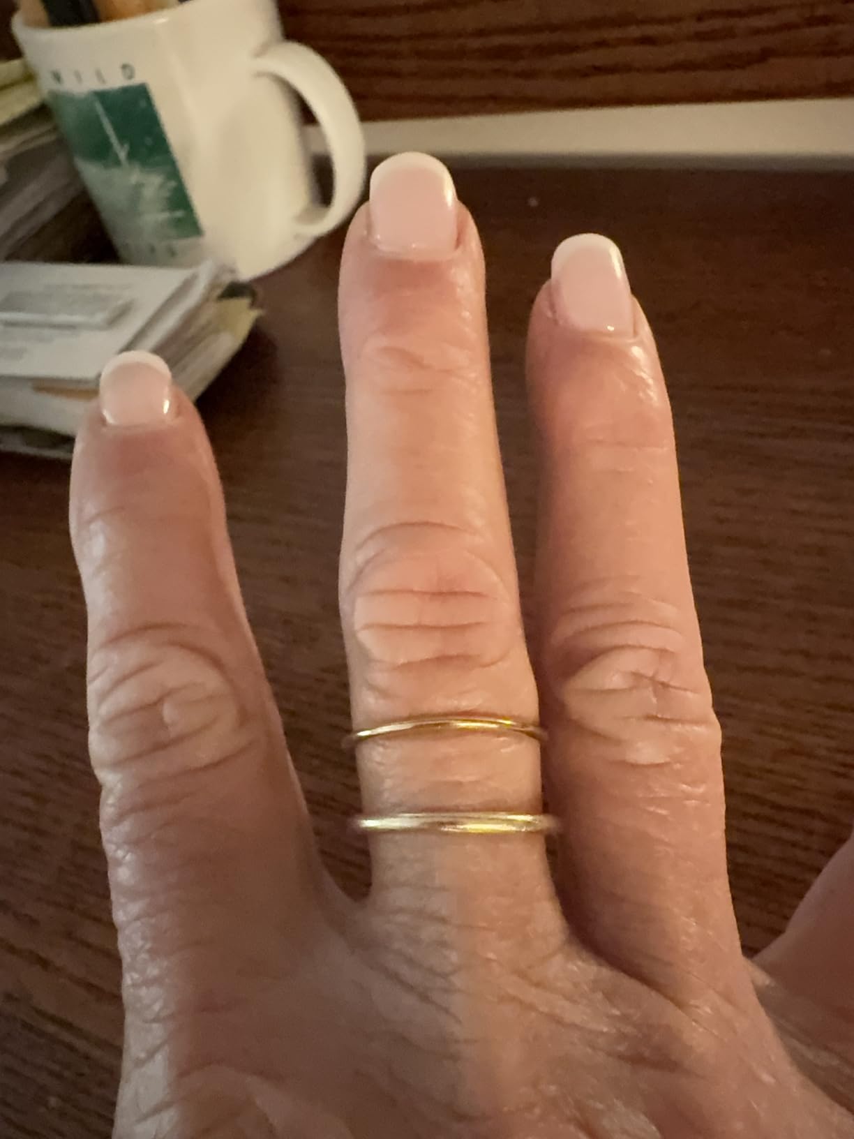 DECADENCE 10K or 14K Yellow & White Gold 2mm Polished Plain Wedding Band, Size 4-12 customer photo 1