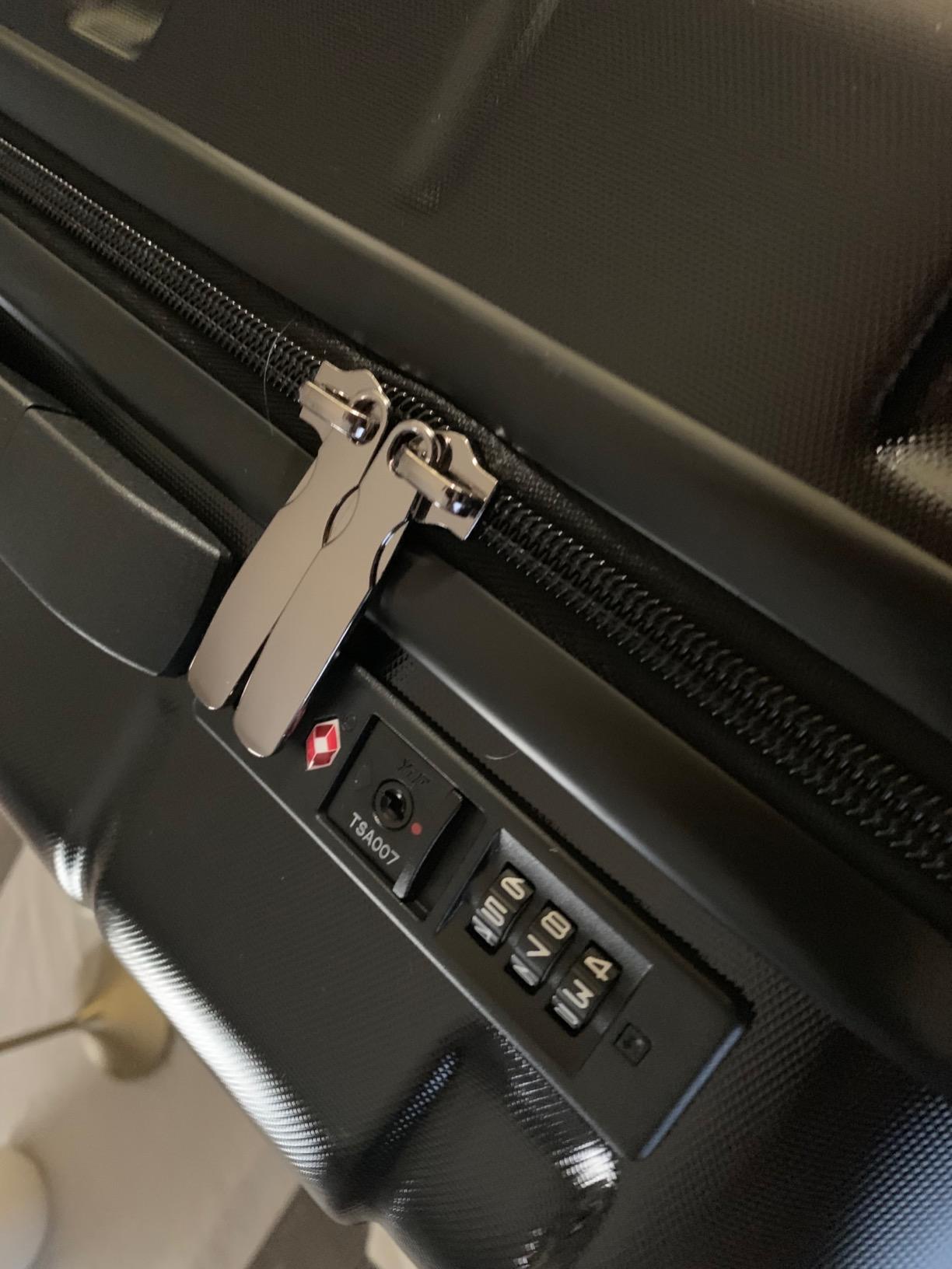 Coolife Carry On Luggage Hardside Suitcase with Spinner Wheels, 20in customer photo 2