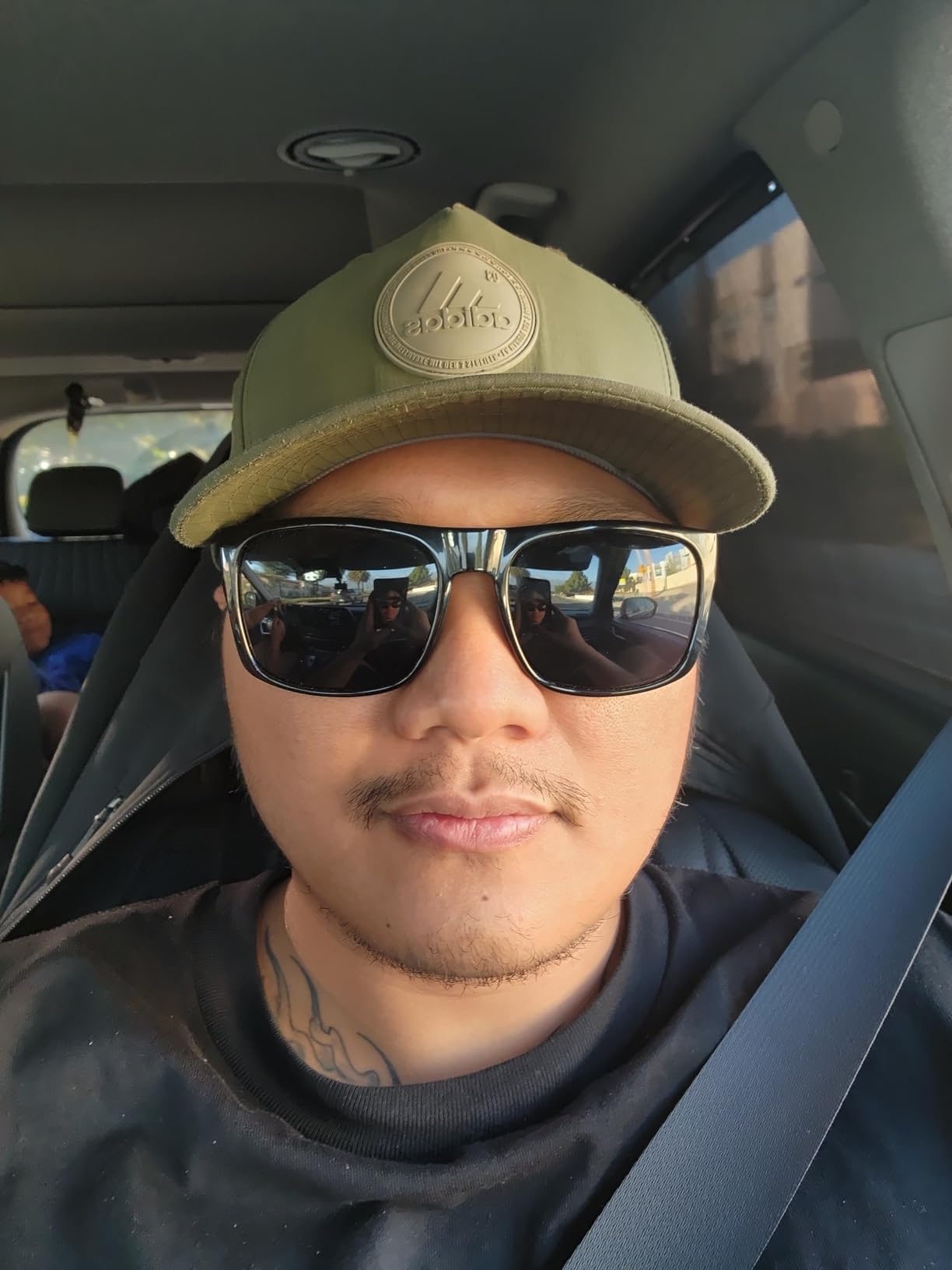 grinderPUNCH Super Dark CAT 4 Sunglasses XL XXL Big Head Extra Large Men customer photo 1