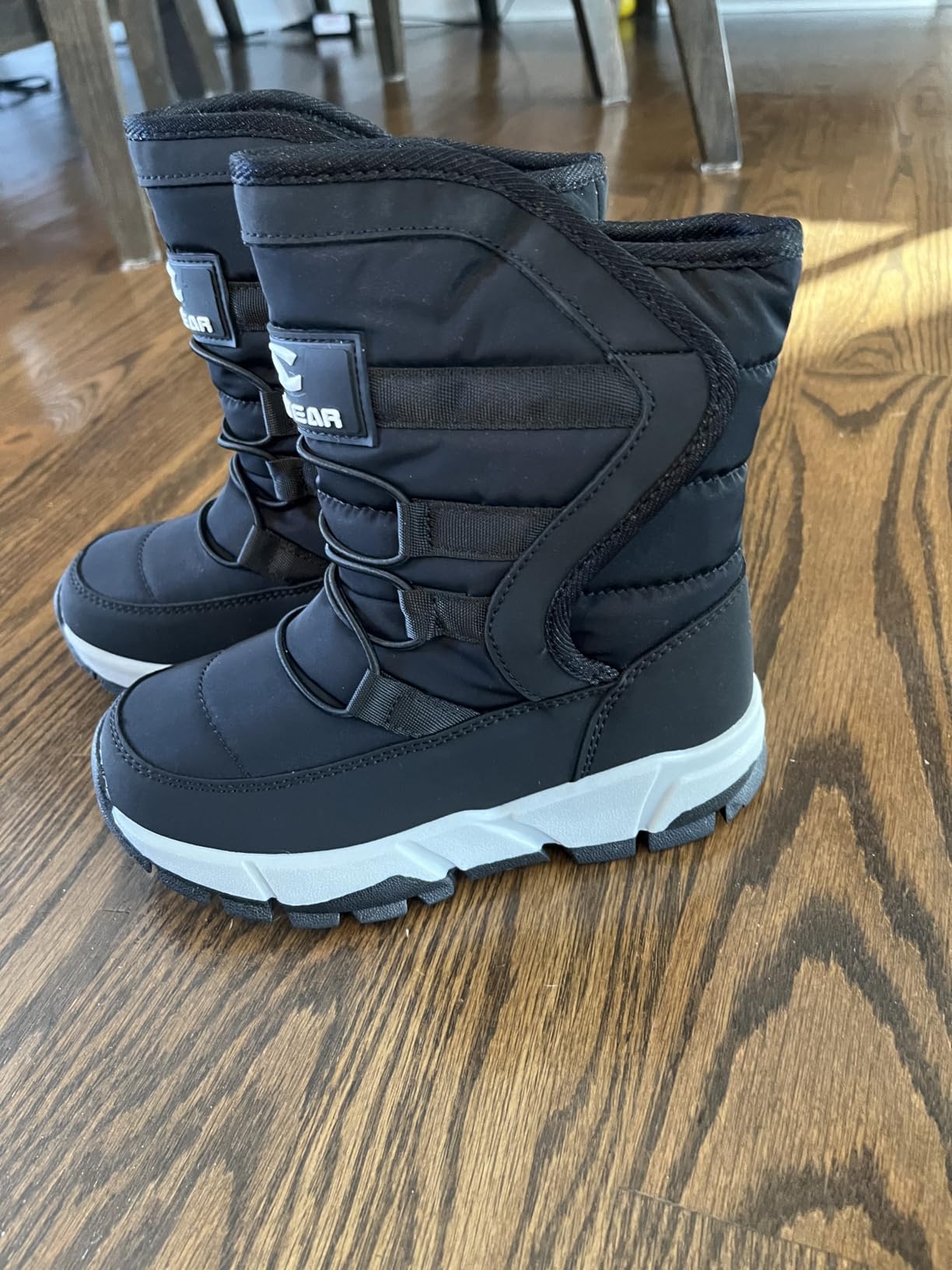 GUBARUN Boys Snow Boots Winter Waterproof Slip Resistant Cold Weather Shoes (Toddler/Little Kid/Big Kid) customer photo 2