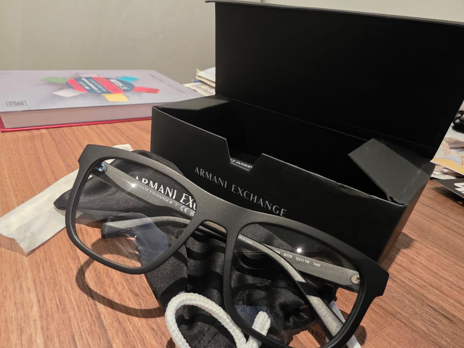 Armani Exchange mens Ax3050 Square Prescription Eyewear Frames customer photo 1