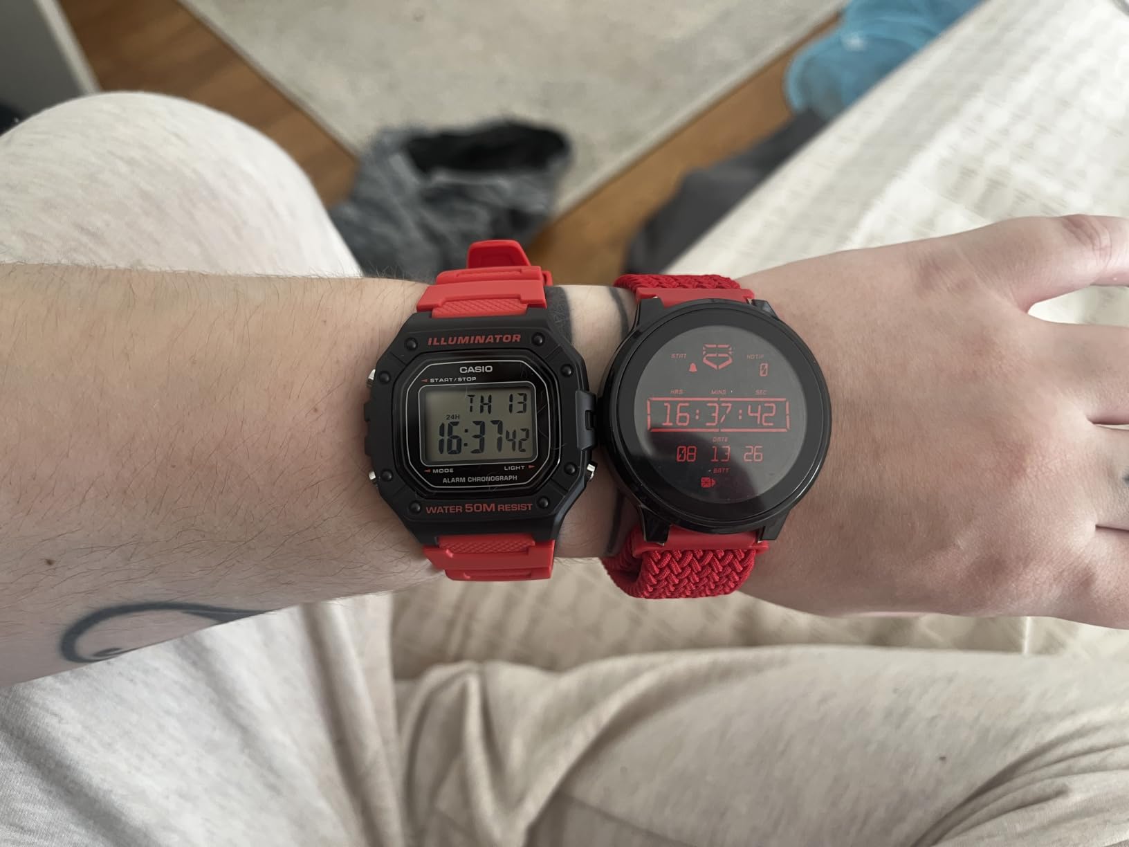 Casio W218H Series | Men’s Digital Watch | 50M WR | 1/100 Second Stopwatch | 100 SEC Chronograph | LED Backlight | Countdown Timer | Daily Alarm | Hourly Time Signal | 7 Year Battery customer photo 1