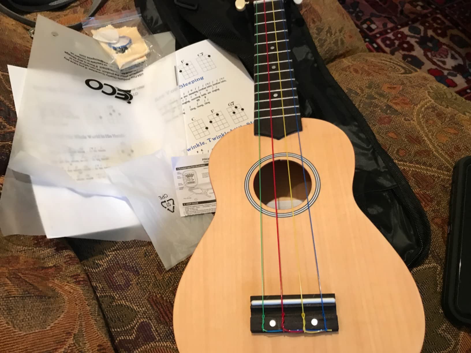 Soprano Ukulele Beginner Kit 21 Inch with Free Online Lesson Fast to Learn customer photo 2