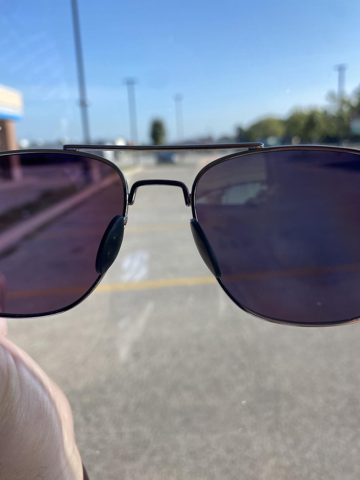 SUNGAIT Men's Military Style Polarized Pilot Aviator Sunglasses Bayonet Temples customer photo 1