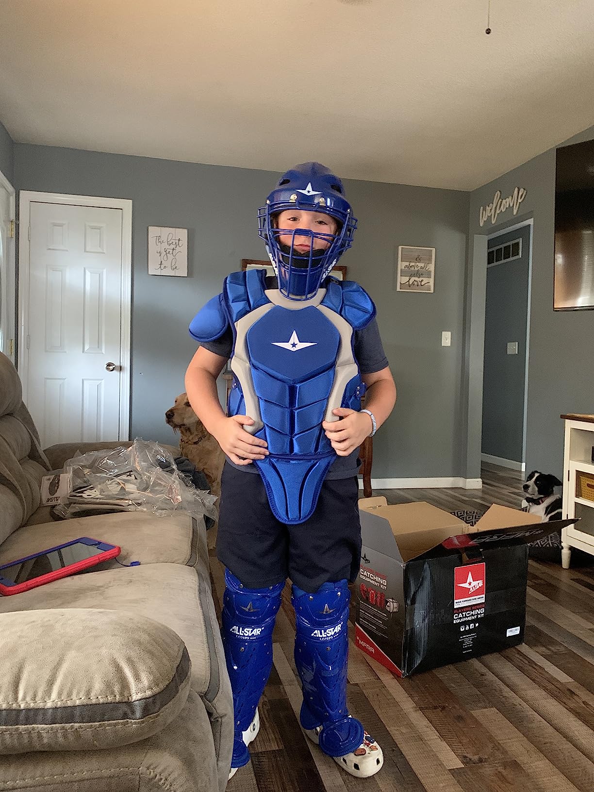 All-Star Player's Series Youth Catcher’s Kit – Complete Protective Baseball/ Softball Gear Set, NOCSAE Certified, Ages 7-16 customer photo 2