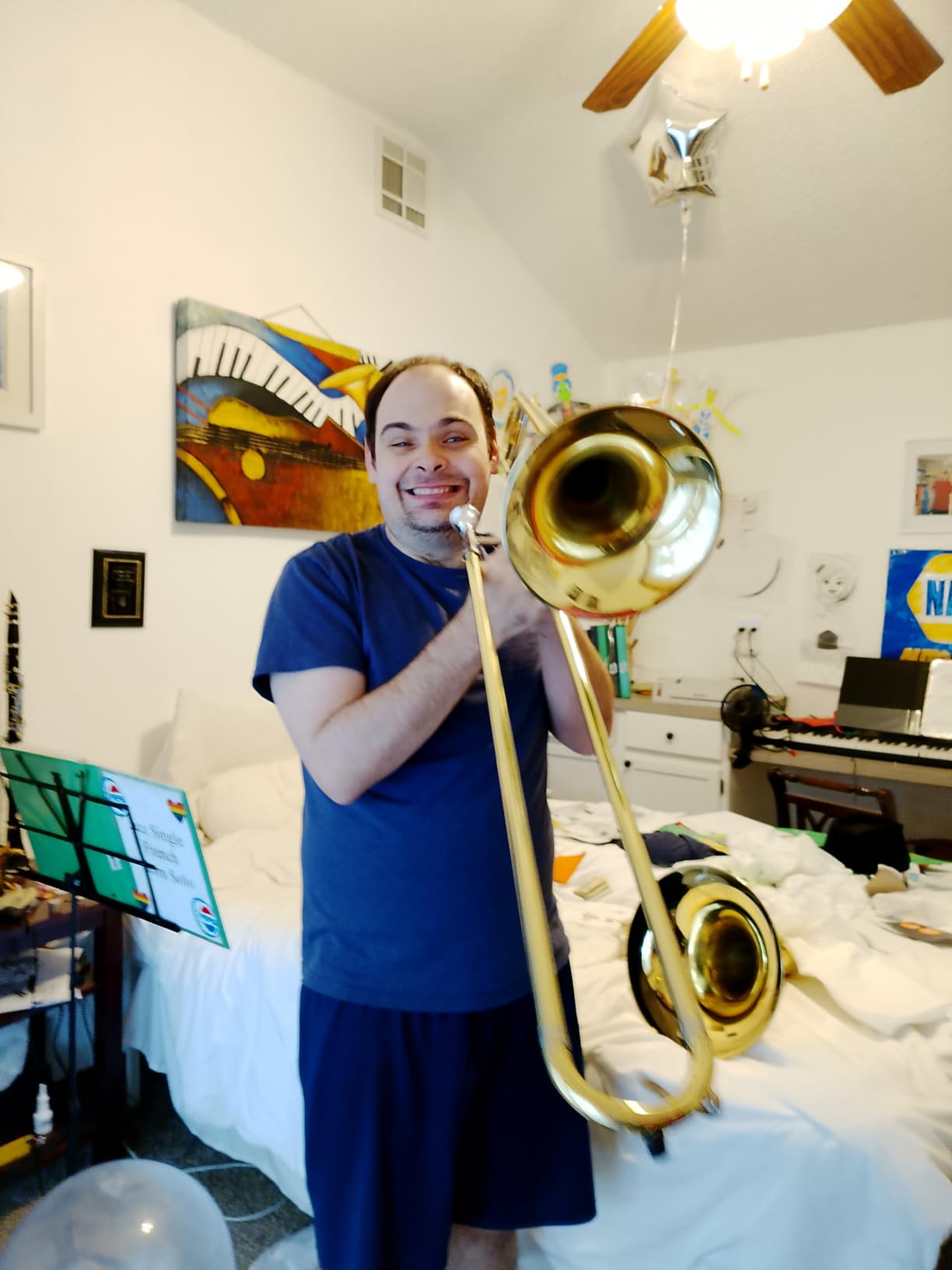Eastar Bb Tenor Slide Trombone Beginner Student, Golden Brass Kit, ETB-330 customer photo 2
