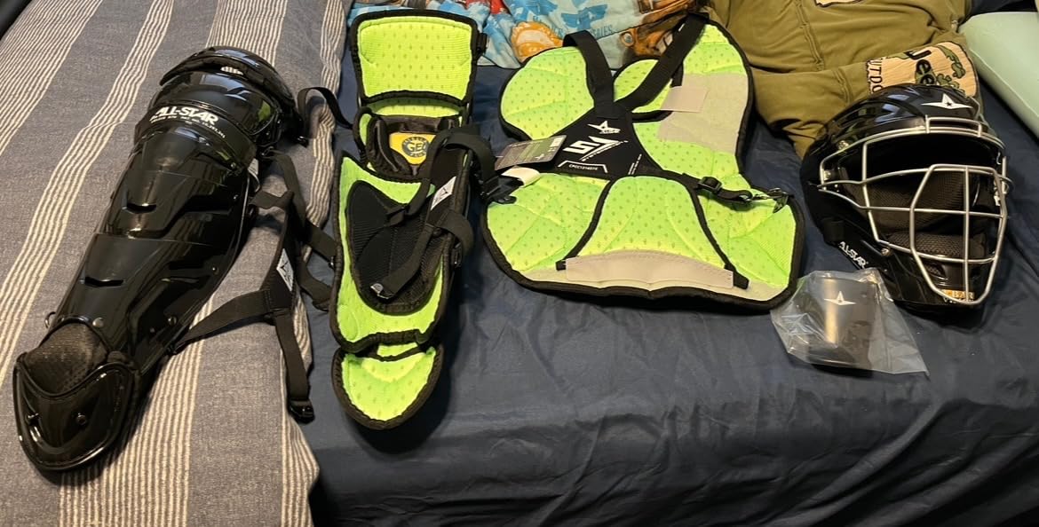 All-Star S7 Axis Ages 9 to 16 - Baseball Catching Equipment Kit (Includes Helmet, Chest Protector, Leg Guards), Meets NOCSAE customer photo 1