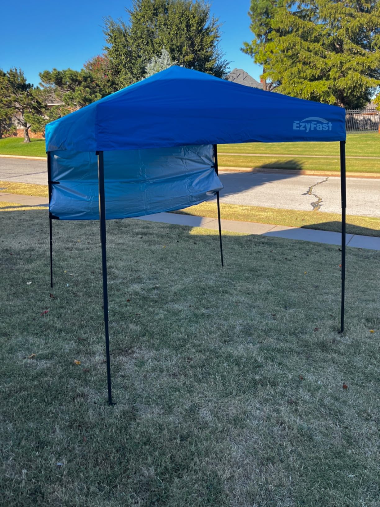 EzyFast Ultra Compact Backpack Canopy, Pop Up Shelter, Portable Sports Cabana, 7.5 x 7.5 ft Base / 6 x 6 ft top for Hiking, Camping, Fishing, Picnic, Family Outings customer photo 1