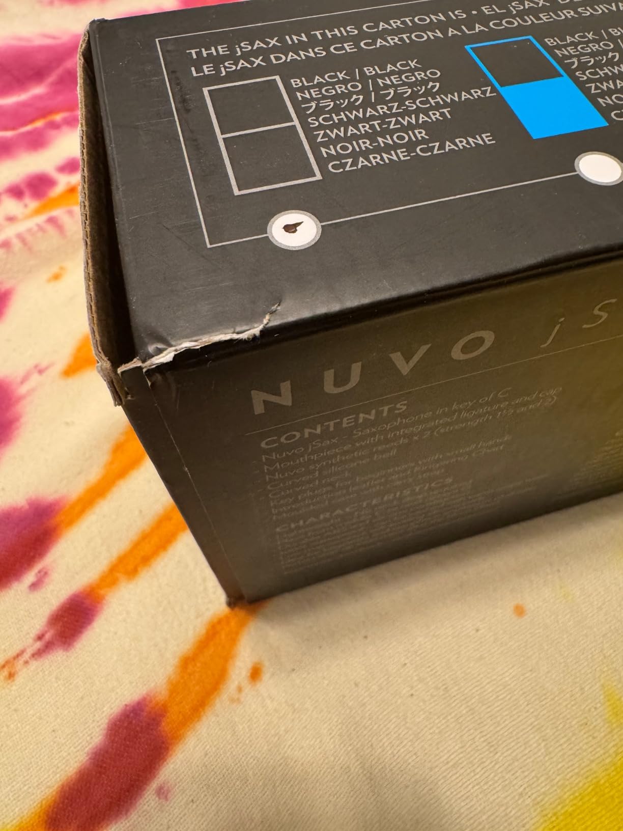 Nuvo jSax Beginner Saxophone, Black/Blue) customer photo 1