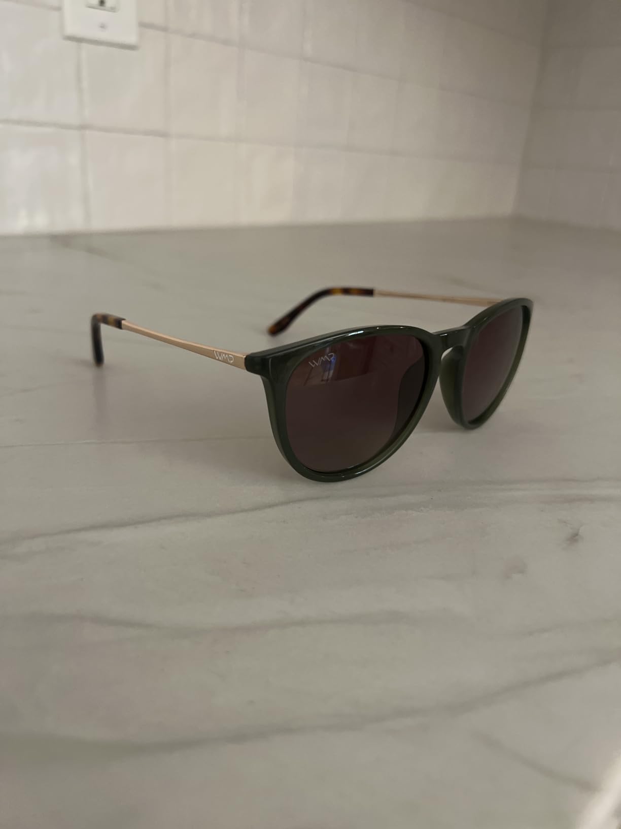 WearMe Pro Drew Women's Polarized Sunglasses, Retro Round Frame, UV400 customer photo 2