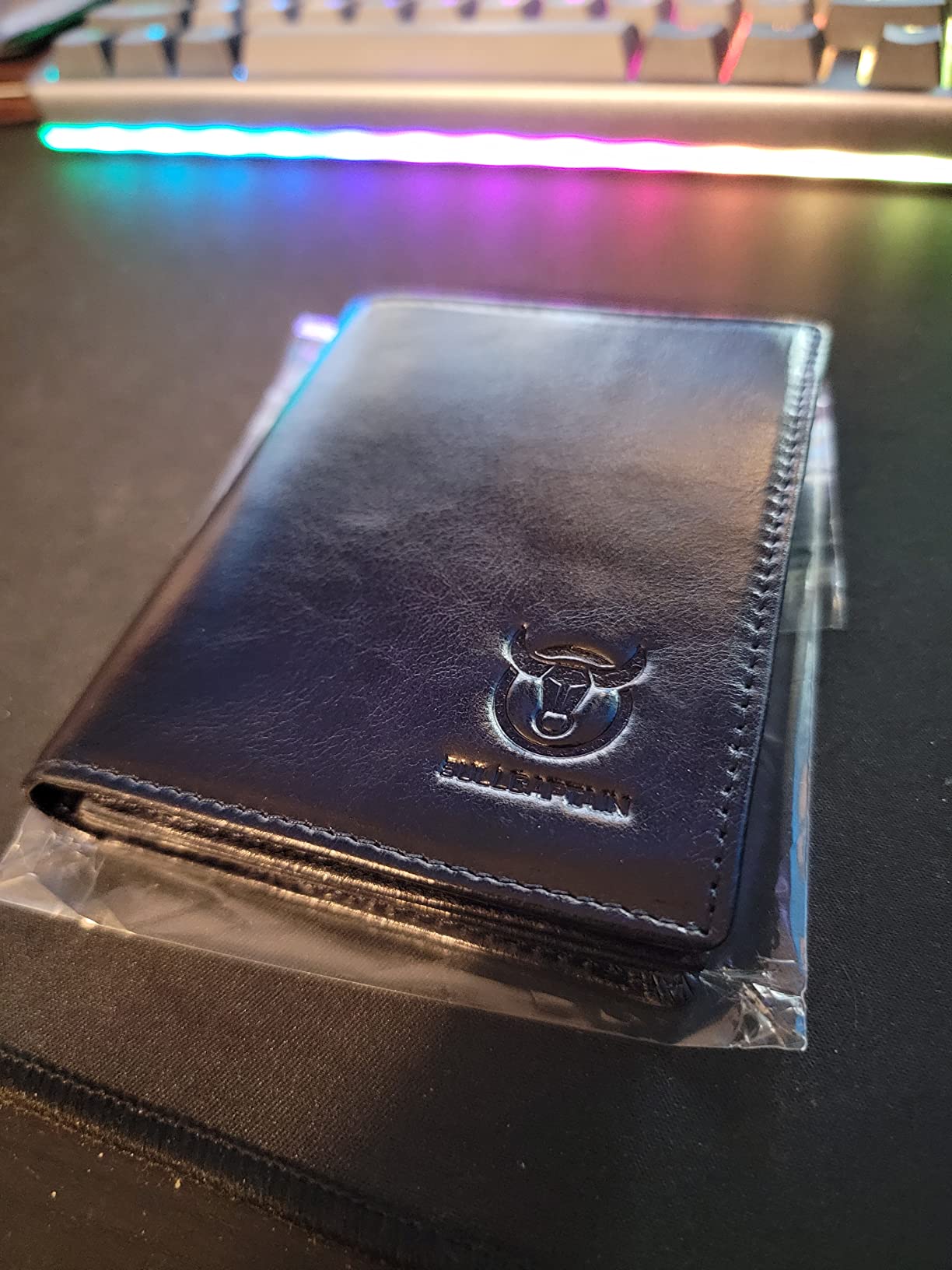 BULLCAPTAIN Large Capacity Genuine Leather Wallet for Men QB-027 customer photo 2