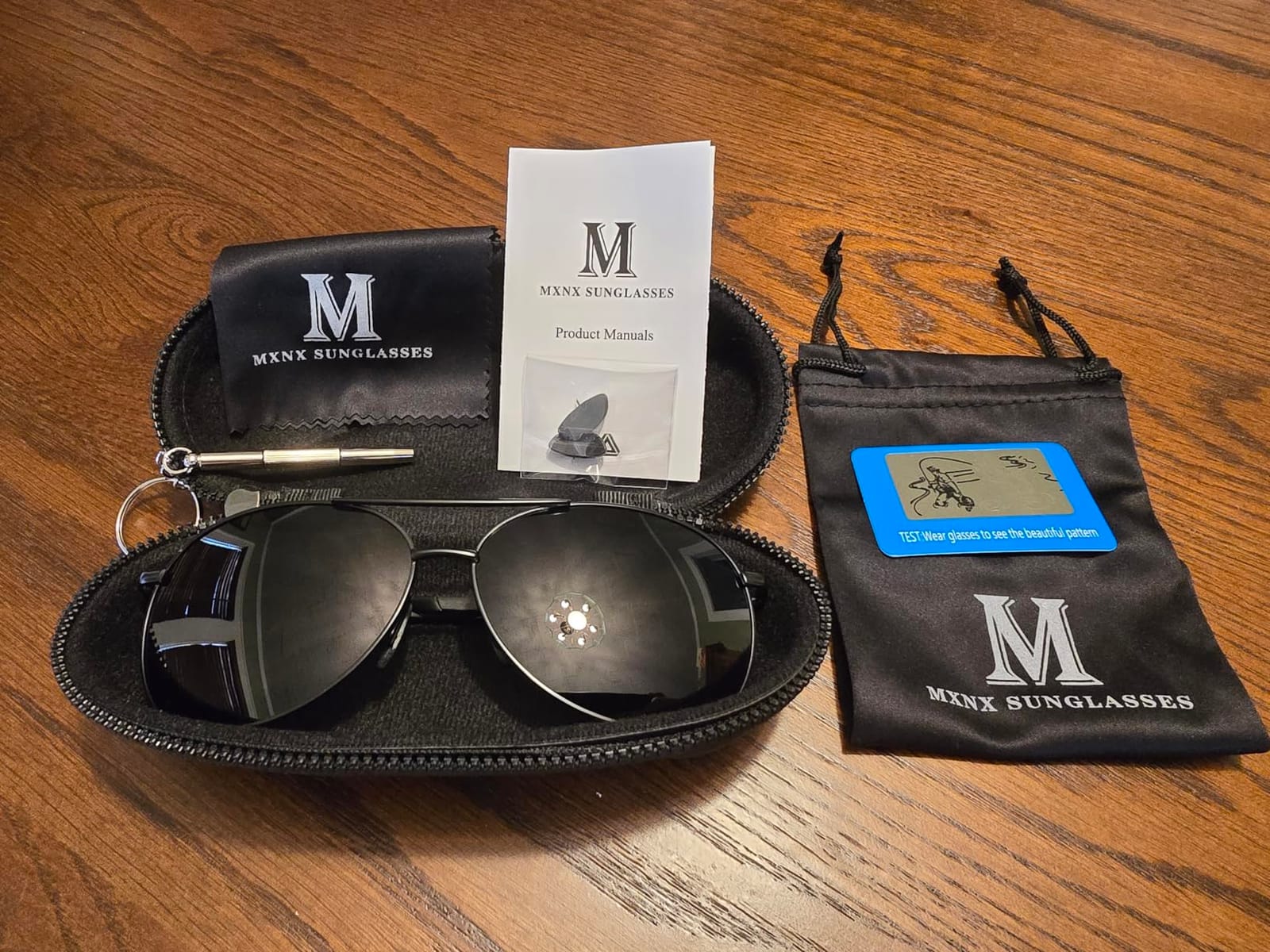 mxnx Aviator Sunglasses for Men Polarized Women Mens Outdoor Sun Glasses customer photo 2