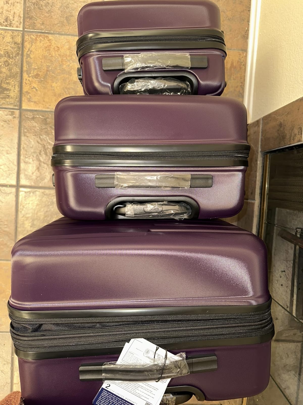 Coolife Lightweight Luggage with TSA Lock,3 Piece Set Teal Blue customer photo 2