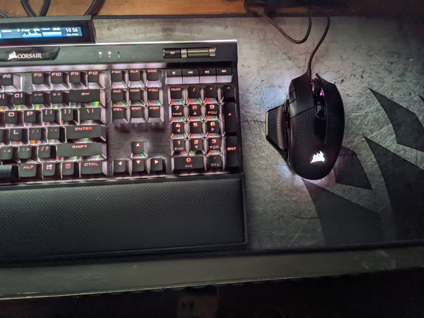 Corsair NIGHTSWORD RGB Adjustable Weight FPS MOBA PC Gaming Mouse – Black customer photo 2