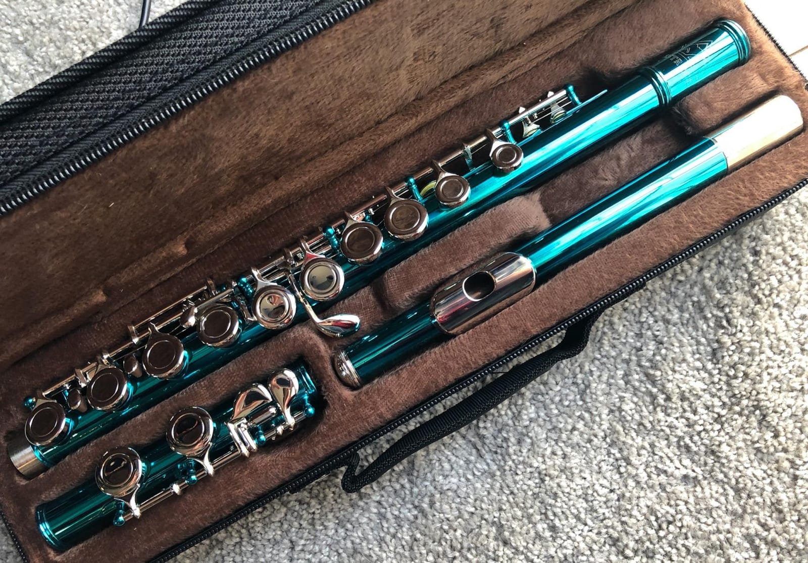 EASTROCK Closed Hole Flutes C 16 Key for Beginner, Kids, Student -Nickel Flute with Case Stand and Cleaning kit (Purple) customer photo 2