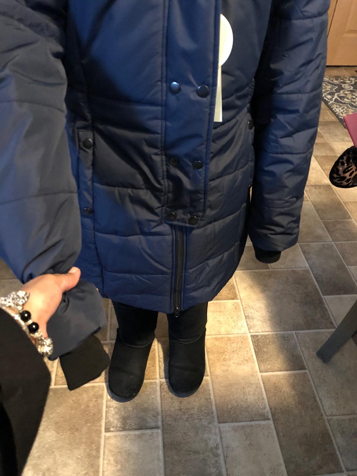 ZSHOW Girls' Long Winter Coat Waterproof Warm Puffer Jacket Hooded Parka customer photo 2
