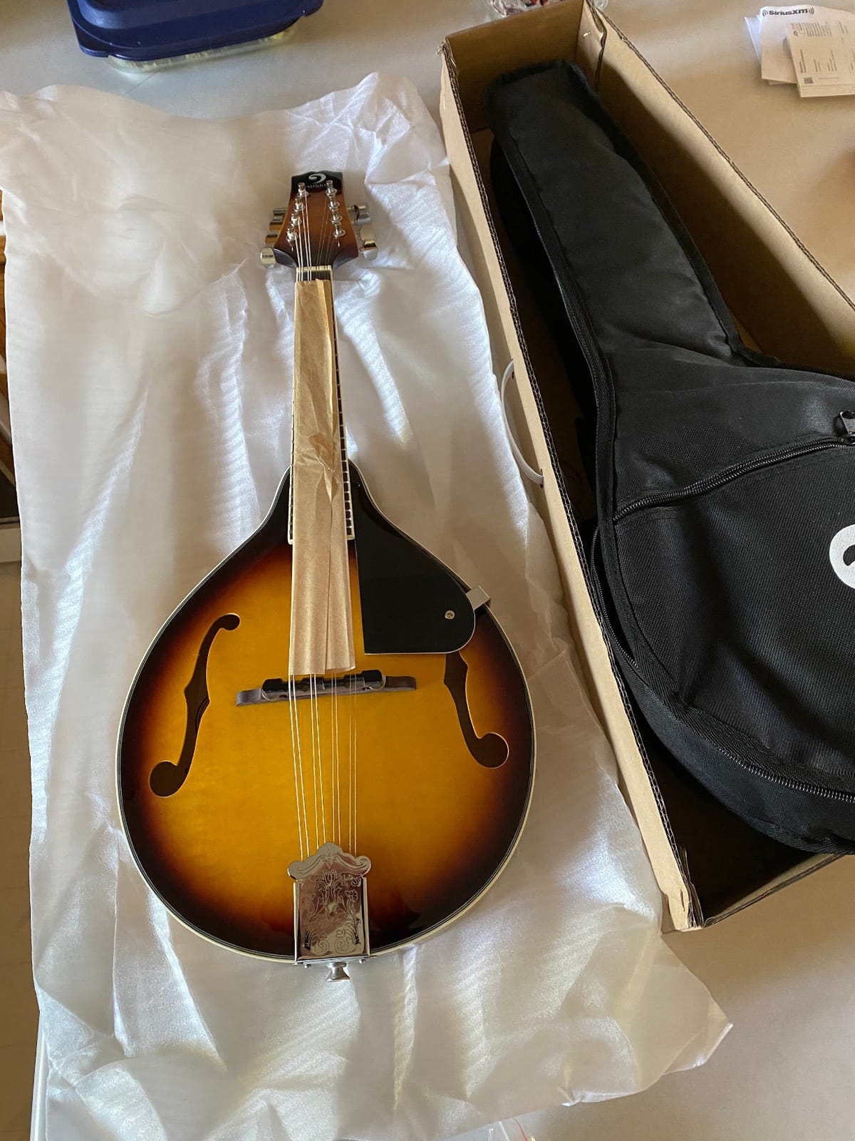 Vangoa Mandolin Musical Instrument A Style Acoustic Electric, 8 Strings Mahogany for Beginner Adults Teens, Red Burst customer photo 1