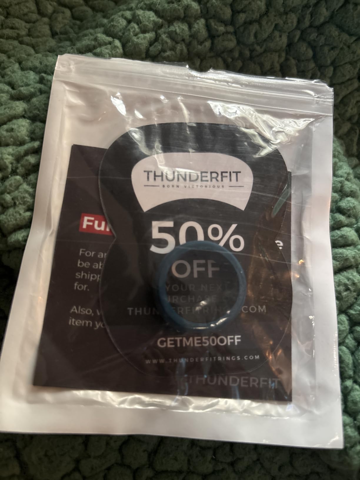 ThunderFit Men's Silicone Rings, Breathable Rubber Bands, 10mm Wide customer photo 1