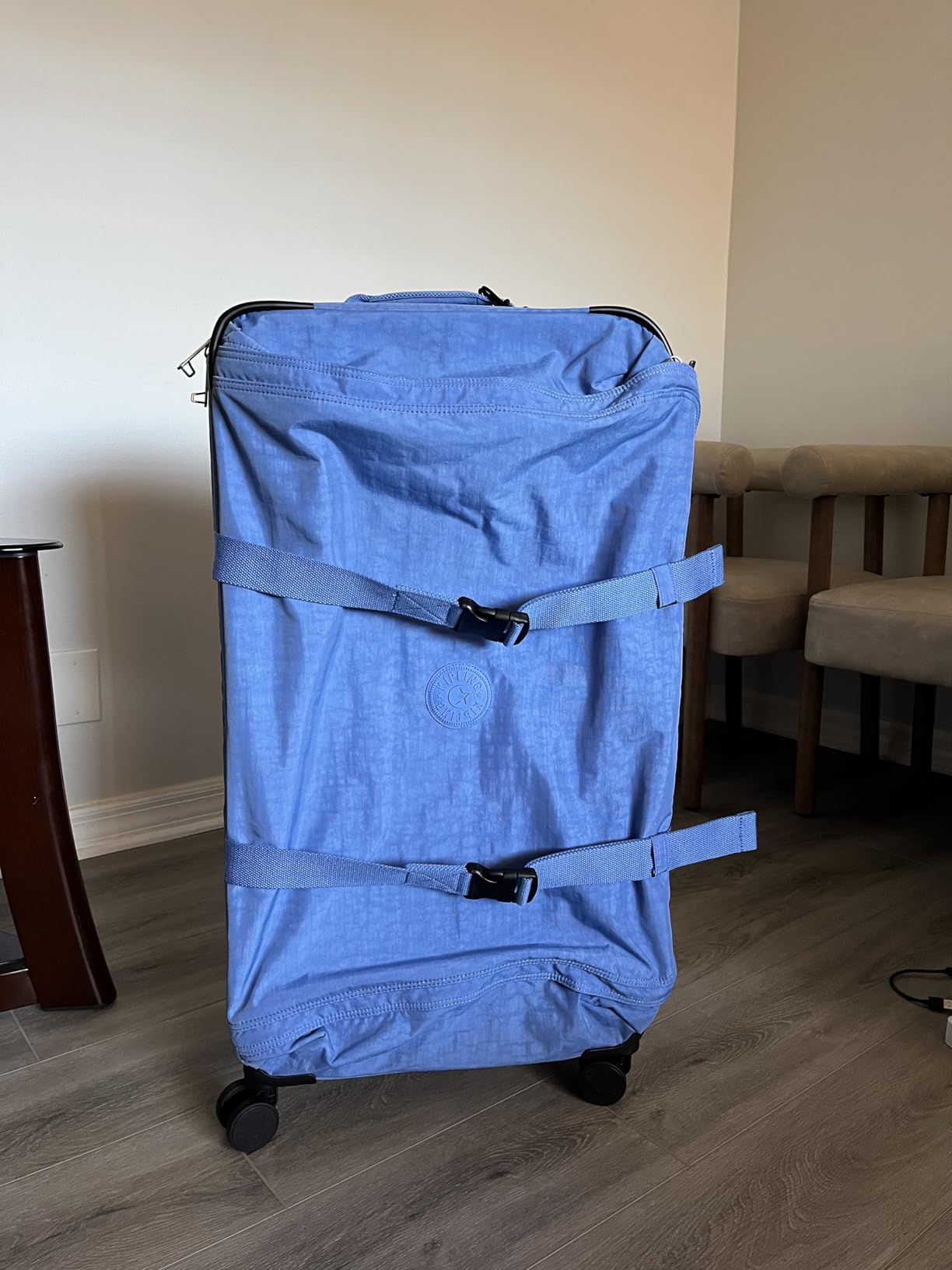 Kipling Spontaneous Softside Spinner Wheel Luggage, Integrated TSA Accepted Lock, Black Noir, Checked-Large,KI4193 customer photo 1