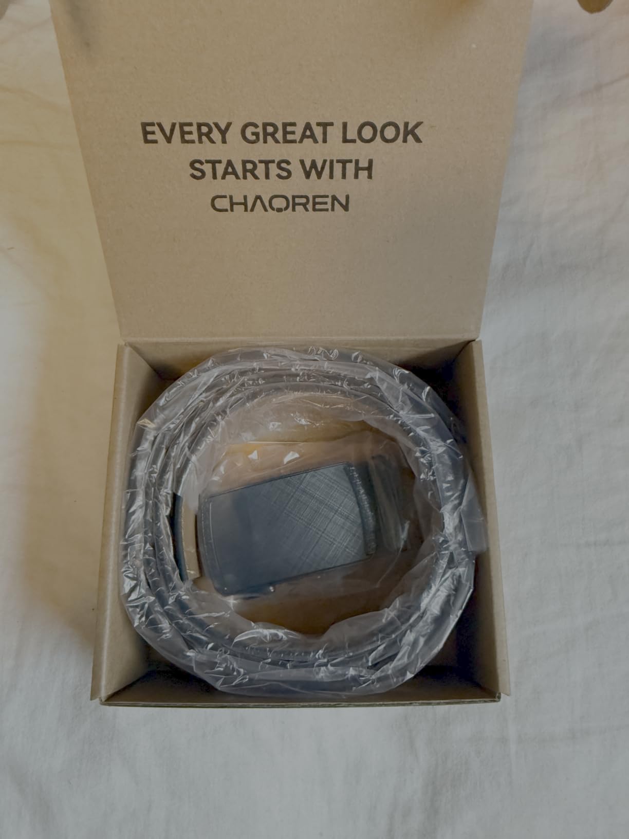CHAOREN Men's Leather Ratchet Belt - Customizable Fit (35mm) customer photo 2