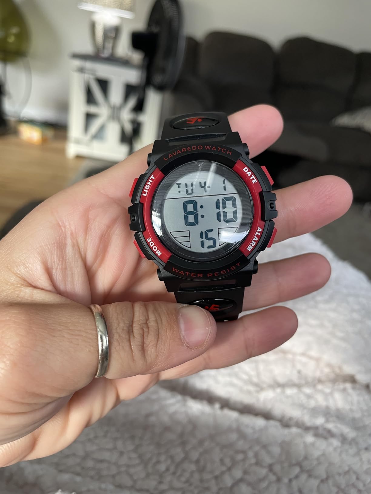 Kids Watch,Boys Watch for 3-15 Year Old Boys,Digital Sport Outdoor Multifunctional Chronograph LED 50 M Waterproof Alarm Calendar Analog Watch for Children with Silicone Band,Kids Gift customer photo 2