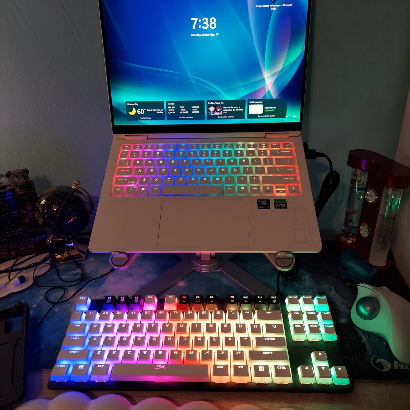 HyperX Alloy Origins Core - Tenkeyless Mechanical Gaming Keyboard, Software Controlled Light & Macro Customization, Compact Form Factor, RGB LED Backlit, Linear HyperX Red Switch,Black customer photo 1